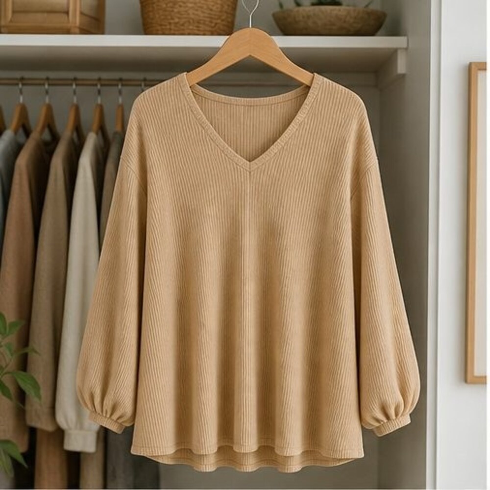 Rust Tunic Blouse